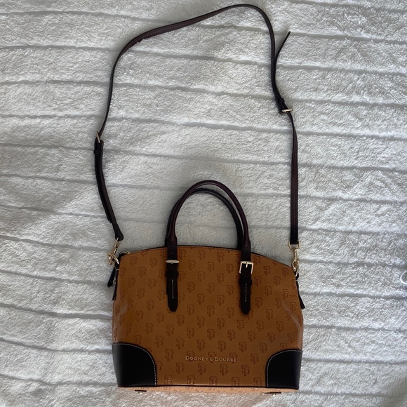 Dooney & Bourke x SF Giants Leather ‘SF’ Monogram Matching Purse and Wallet Set - Picture 1 of 12